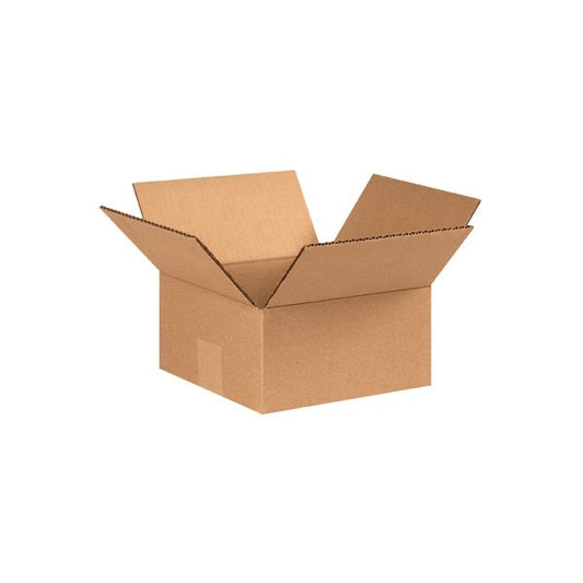 7 x 7 x 3'' Flat Corrugated Boxes, 25PK