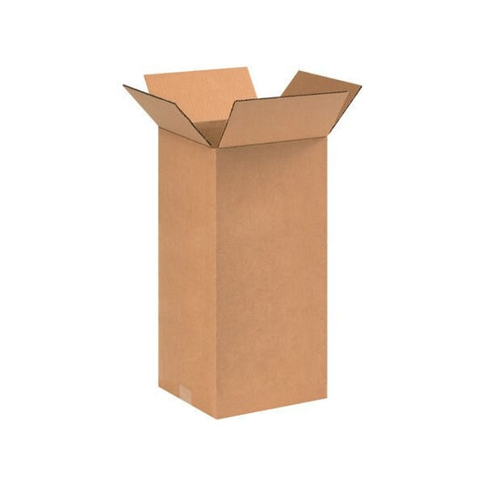 9 x 9 x 18'' Tall Corrugated Boxes, 25PK
