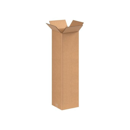 9 x 9 x 36'' Tall Corrugated Boxes, 25PK