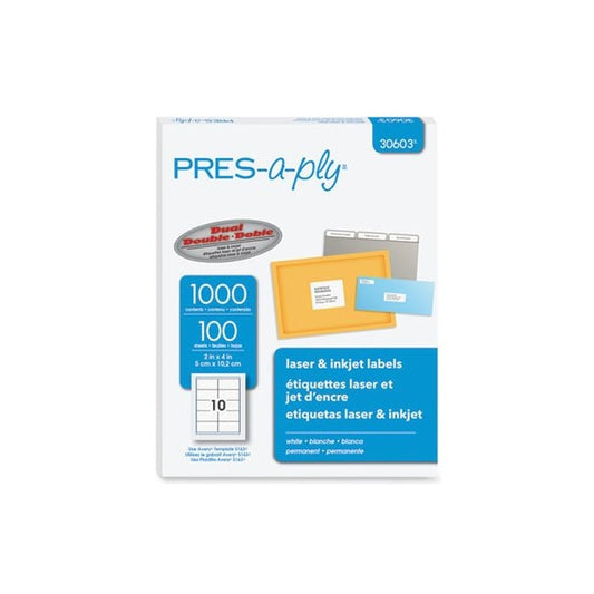 LABEL, ADDRESS, 2X4, 1M/BX