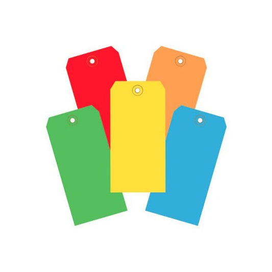 Global Industrial Shipping Tag #8 6-1/4inL x 3-1/8inW Assorted Colors 1000/Pack