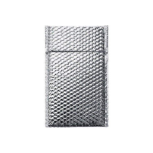 Global Industrial Cool Shield Thermal Bubble Mailers 6-1/2inW x 10-1/2inL Silver 100/Pack