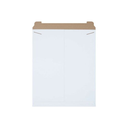 Stayflats Tab Lock Mailers, 22inW x 27inL, White, 50/Pack