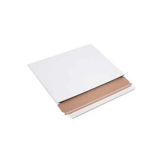 Stayflats Plus Gusseted Mailers, 12-1/2inW x 9-1/2inL x 1inD, White, 100/Pack
