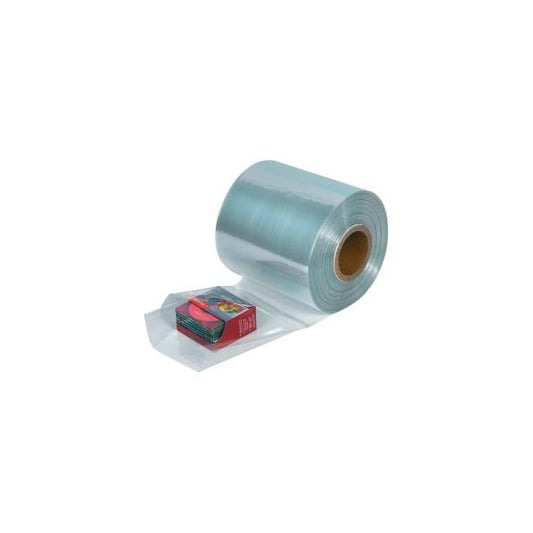 Global Industrial PVC Shrink Tubing 100 Ga. 10inW x 1500L Clear 1 Roll