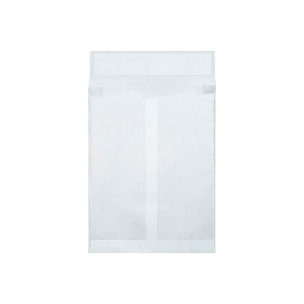 Tyvek Self Seal Expandable Envelopes, 10inW x 13inL x 2inD, White, 100/Pack