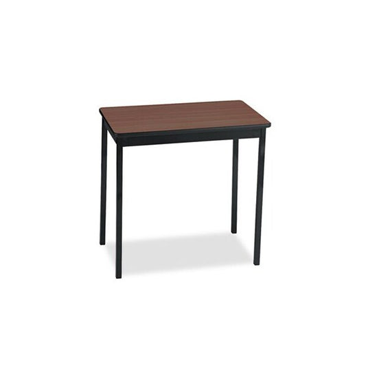 Barricks, Utility Table, Rectangular, 30w X 18d X 30h, Walnut/black