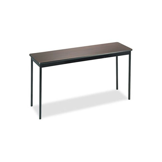 Barricks, Utility Table, Rectangular, 60w X 18d X 30h, Walnut/black