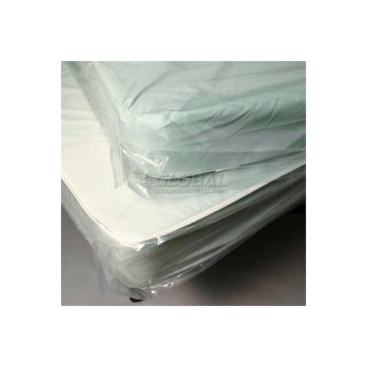 Low Density Mattress Bag with Vent Holes - Twin, 2 mil, 40in x 10in x 90in, Pkg Qty 100