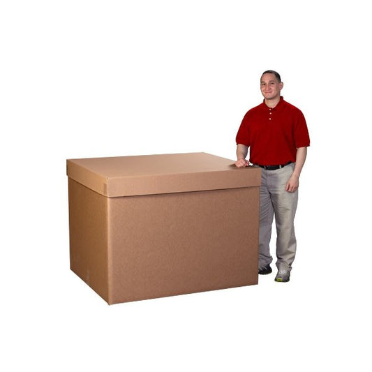 Triple Wall Gaylord Bottom Cargo Containers, 48"L x 40"W x 24"H, Kraft