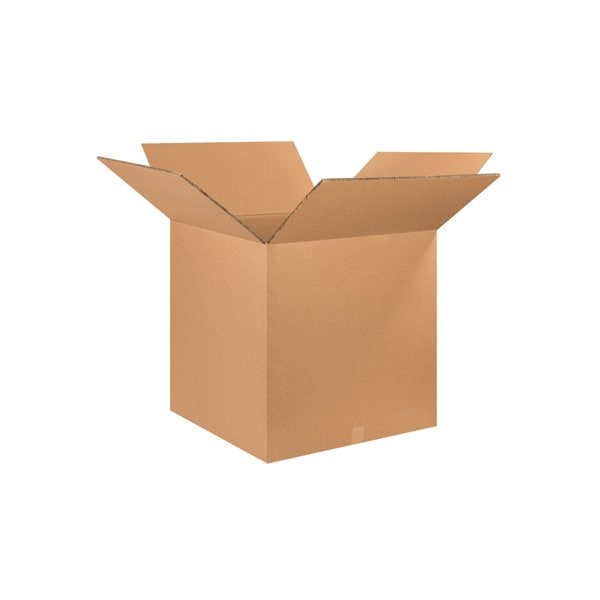 Heavy Duty Double Wall Cardboard Corrugated Boxes, 24"L x 24"W x 24"H, Kraft