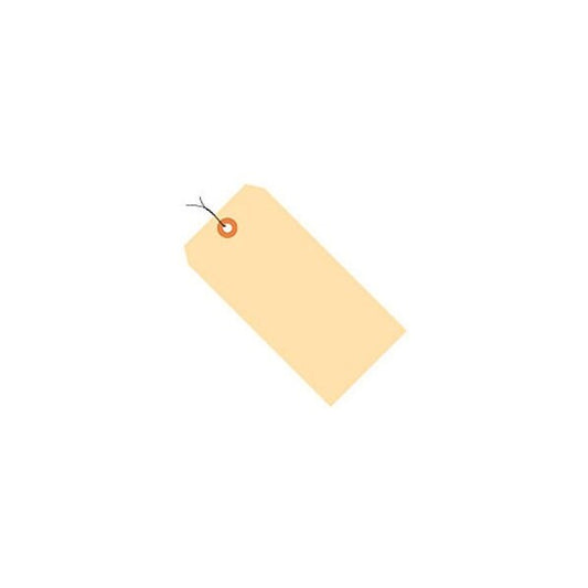 Manila Shipping Tags, Pre Wired, 13 Pt., #5, 4-3/4inL x 2-3/8inW, 1000/Pack