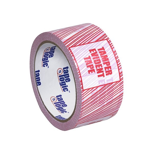 Tape Logic¬Æ Security Tape "Tamper Evident" Print 2" x 110 Yds. 2.5 Mil Red/White