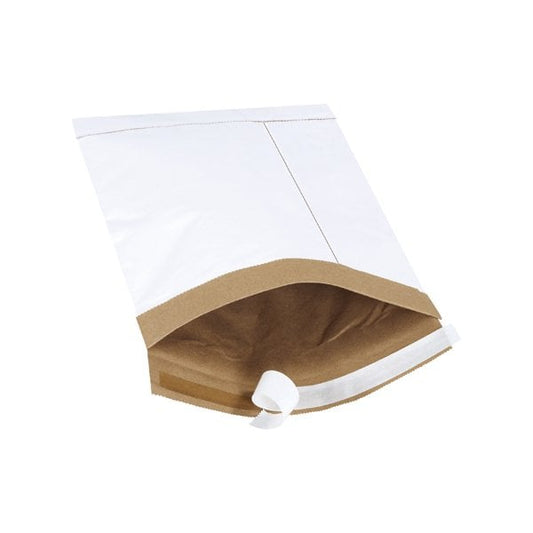 7 1/4 x 12'' White #1 Self-Seal Padded Mailers, 100PK