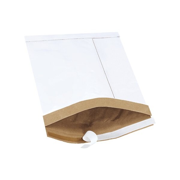 8-1/2 x 12'' White #2 Self-Seal Padded Mailers, 100PK