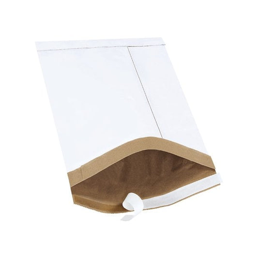8-1/2 x 14-1/2'' White #3 Self-Seal Padded Mailers, 25PK