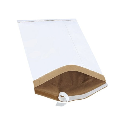 10-1/2 x 16'' White #5 Self-Seal Padded Mailers, 100PK