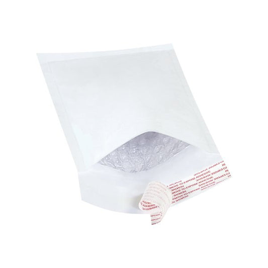 4 x 8'' White #000 Self-Seal Bubble Mailers, 500PK