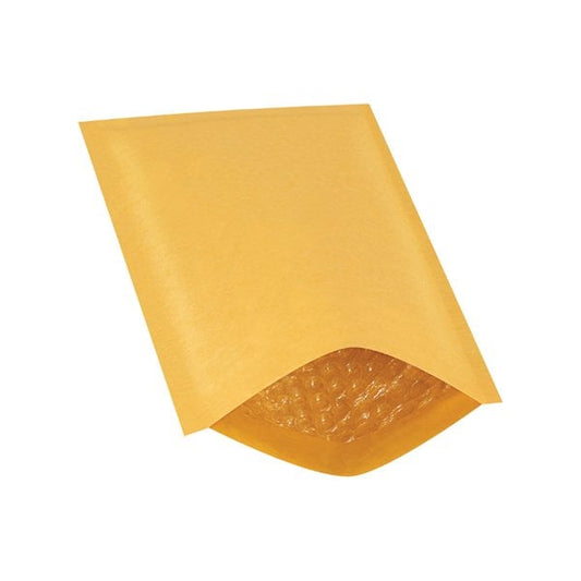 6 x 10'' Kraft #0 Heat-Seal Bubble Mailers, 25PK