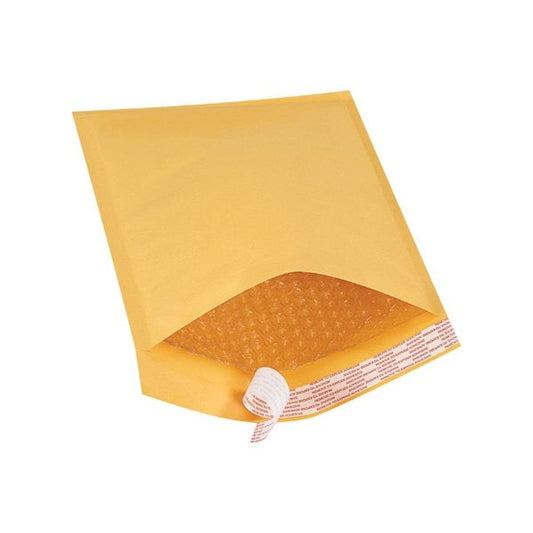 8-1/2 x 12'' Kraft #2 Self-Seal Bubble Mailers, 100PK