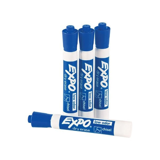 Expo Blue Dry Erase Markers, 12PK