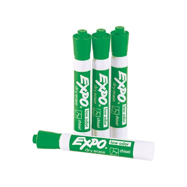 Expo Green Dry Erase Markers, 12PK