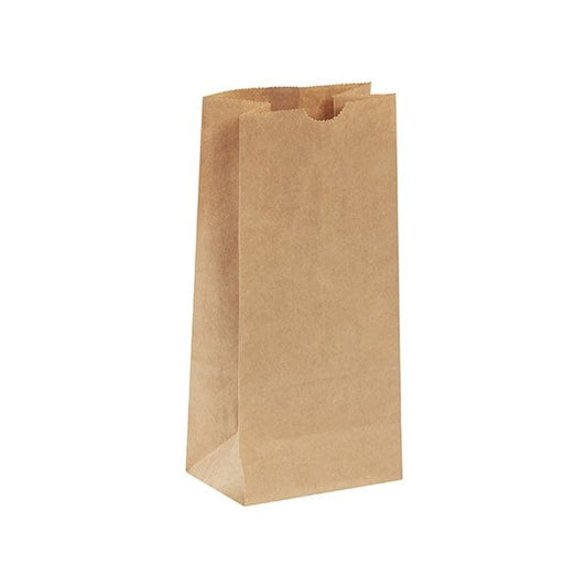 5 1/4 x 3 7/16 x 10 15/16'' Kraft Hardware Bags, 400PK
