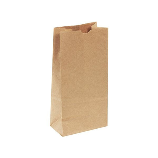 6 1/8 x 4 1/5 x 12 7/16'' Kraft Hardware Bags, 400PK