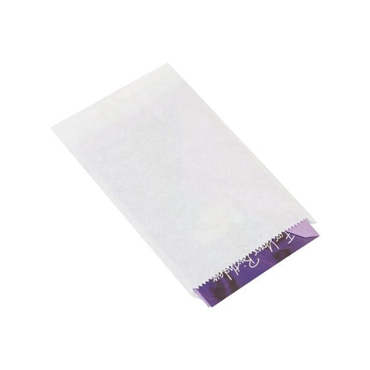 6 1/4 x 9 1/4'' White Flat Merchandise Bags, 3000PK