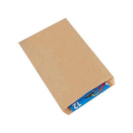7-1/2 x 10-1/2'' Kraft Flat Merchandise Bags, 2000PK
