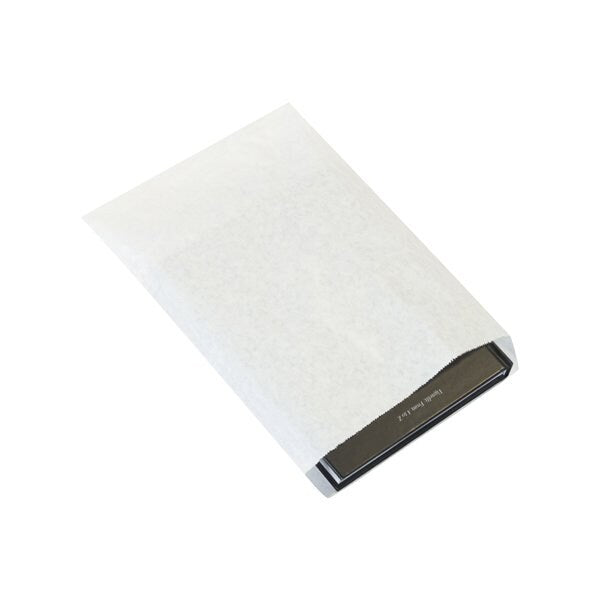 8-1/2 x 11'' White Flat Merchandise Bags, 2000PK