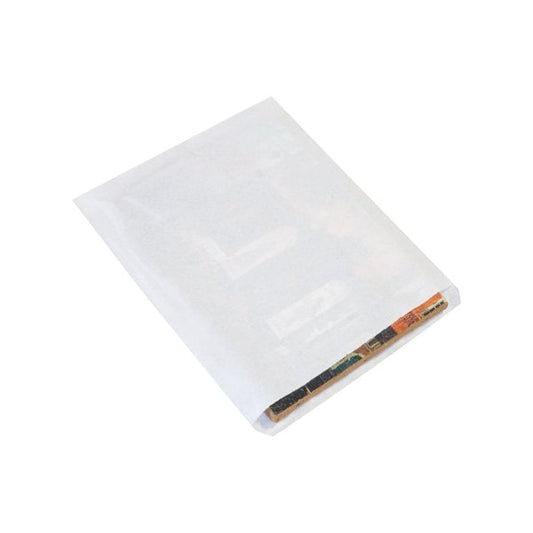 15 x 18'' White Flat Merchandise Bags, 500PK