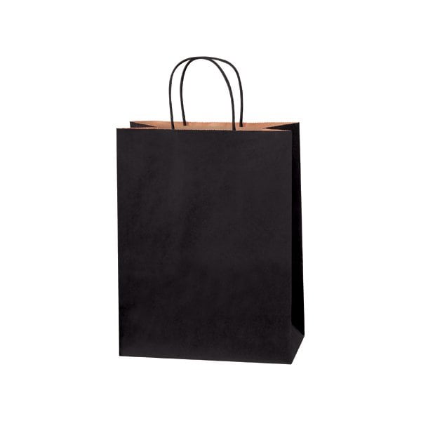 10 x 5 x 13'' Black Tinted Shopping Bags, 250PK