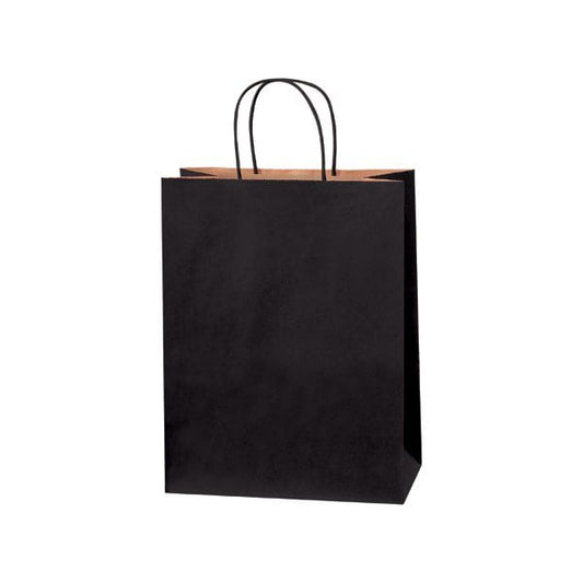 10 x 5 x 13'' Black Tinted Shopping Bags, 250PK