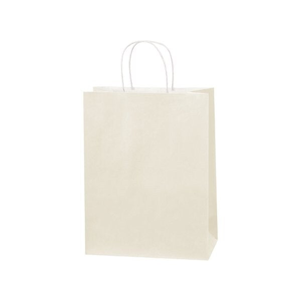 10 x 5 x 13'' French Vanilla Tinted Shopping Bags, 250PK