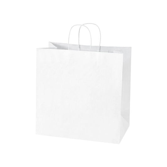13 x 7 x 13'' White Shopping Bags, 250PK