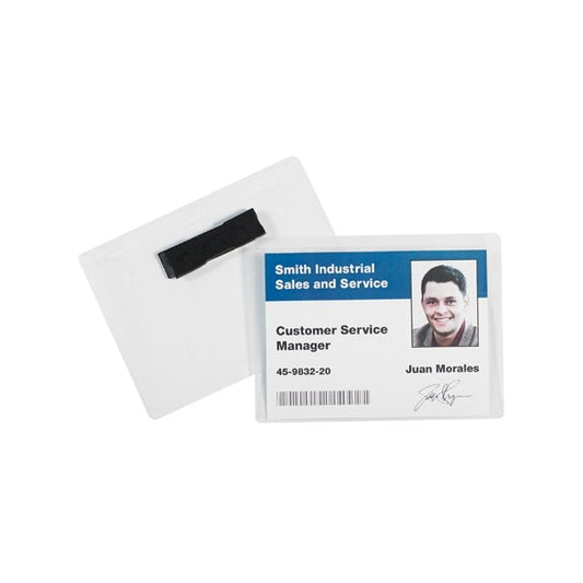 4 x 3'' Magnetic Badge Holders, 20PK