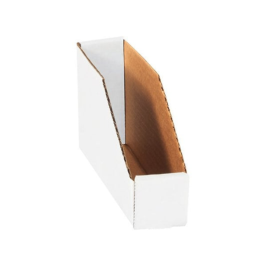 2 x 9 x 4-1/2'' White Bin Boxes, 25PK