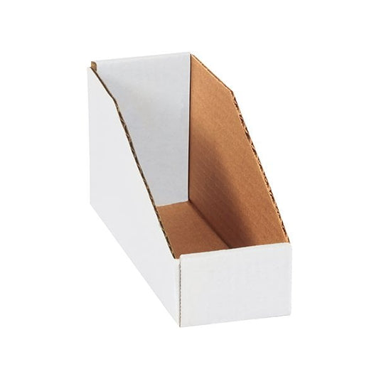 3 x 9 x 4-1/2'' White Bin Boxes, 50PK