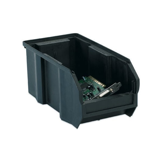 10-7/8 x 5-1/2 x 5'' Black Conductive Bin Boxes, 12PK