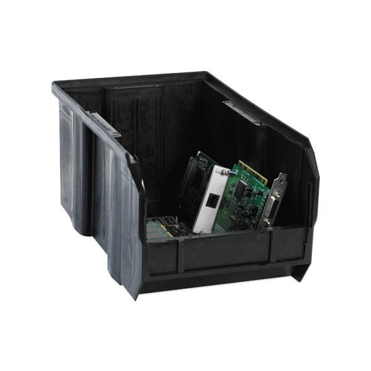 14 3/4 x 8 1/4 x 7'' Black Conductive Bin Boxes, 12PK