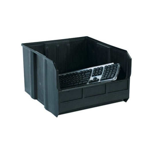 18 x 16-1/2 x 11'' Black Conductive Bin Boxes, 3PK