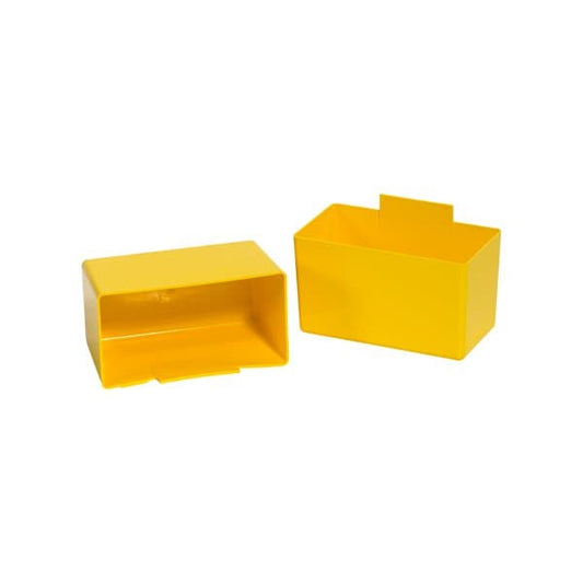 5 1/8 x 2 3/4 x 3'' Yellow Shelf Bin Cups, 48PK