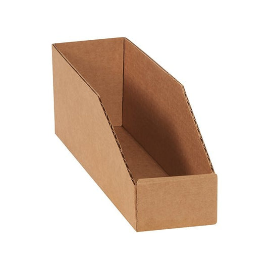 3 x 12 x 4-1/2'' Kraft Bin Boxes, 50PK