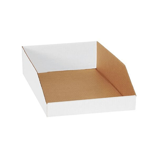 12 x 18 x 4-1/2'' White Bin Boxes, 50PK