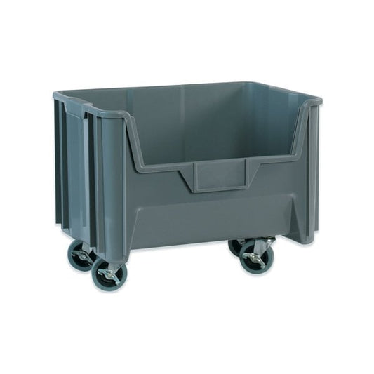 19-7/8 x 15 1/4 x 12 7/16'' Gray Mobile Giant Stackable, 3PK