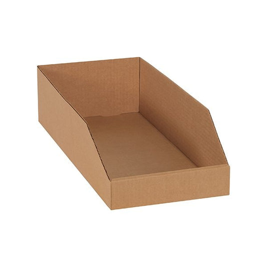 12 x 24 x 4-1/2'' Kraft Bin Boxes, 50PK