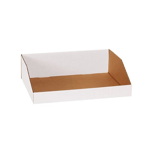 16 x 12 x 4-1/2'' White Bin Boxes, 50PK