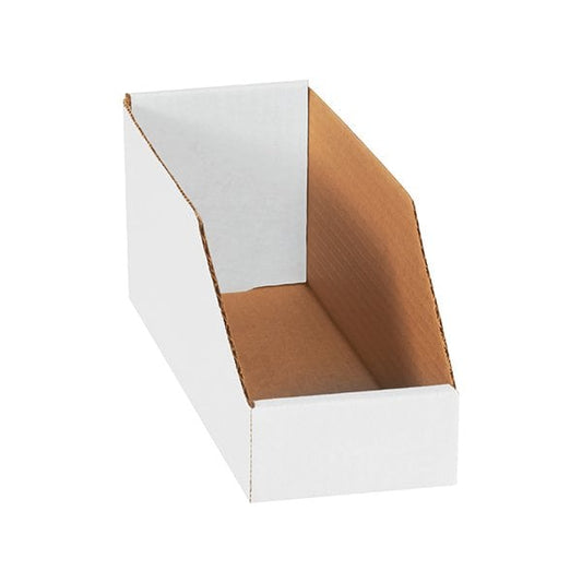 4 x 12 x 4-1/2'' White Bin Boxes, 50PK