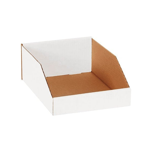 9 x 12 x 4-1/2'' White Bin Boxes, 50PK